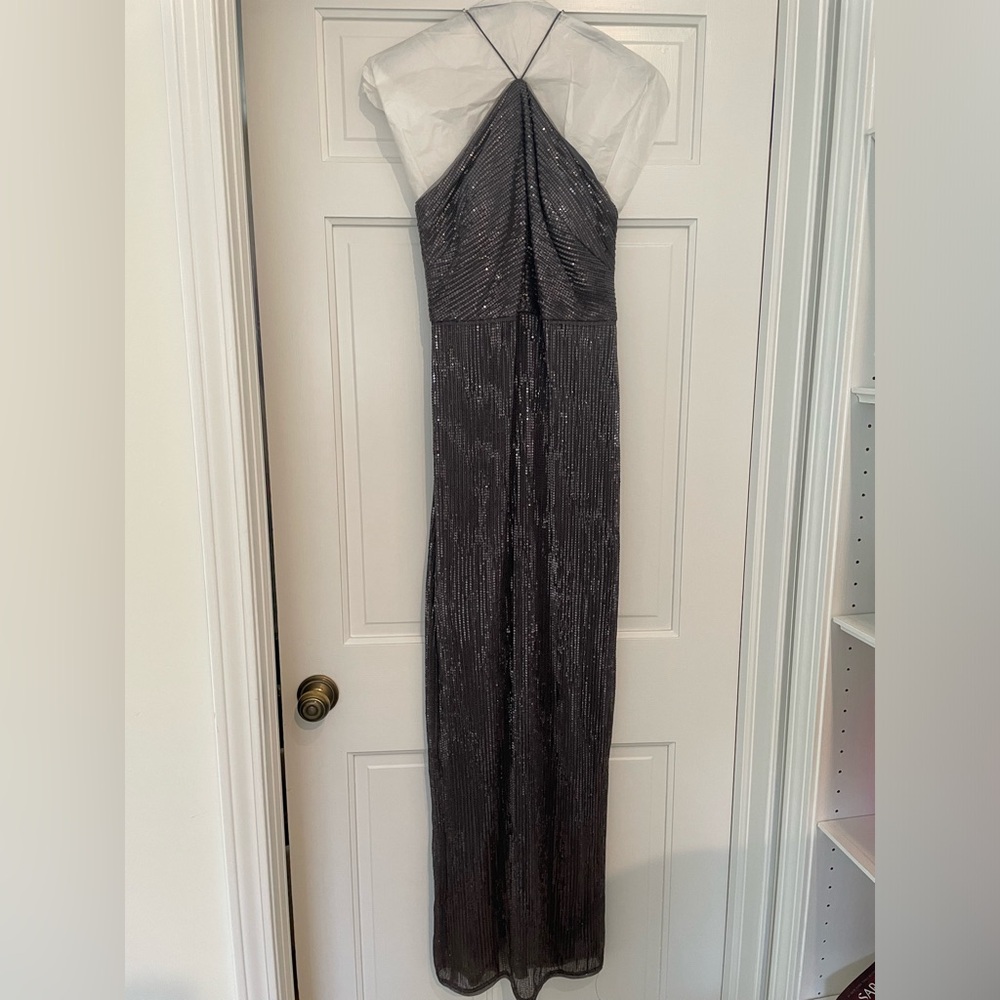 Adrianna Papell sequin embellished gown